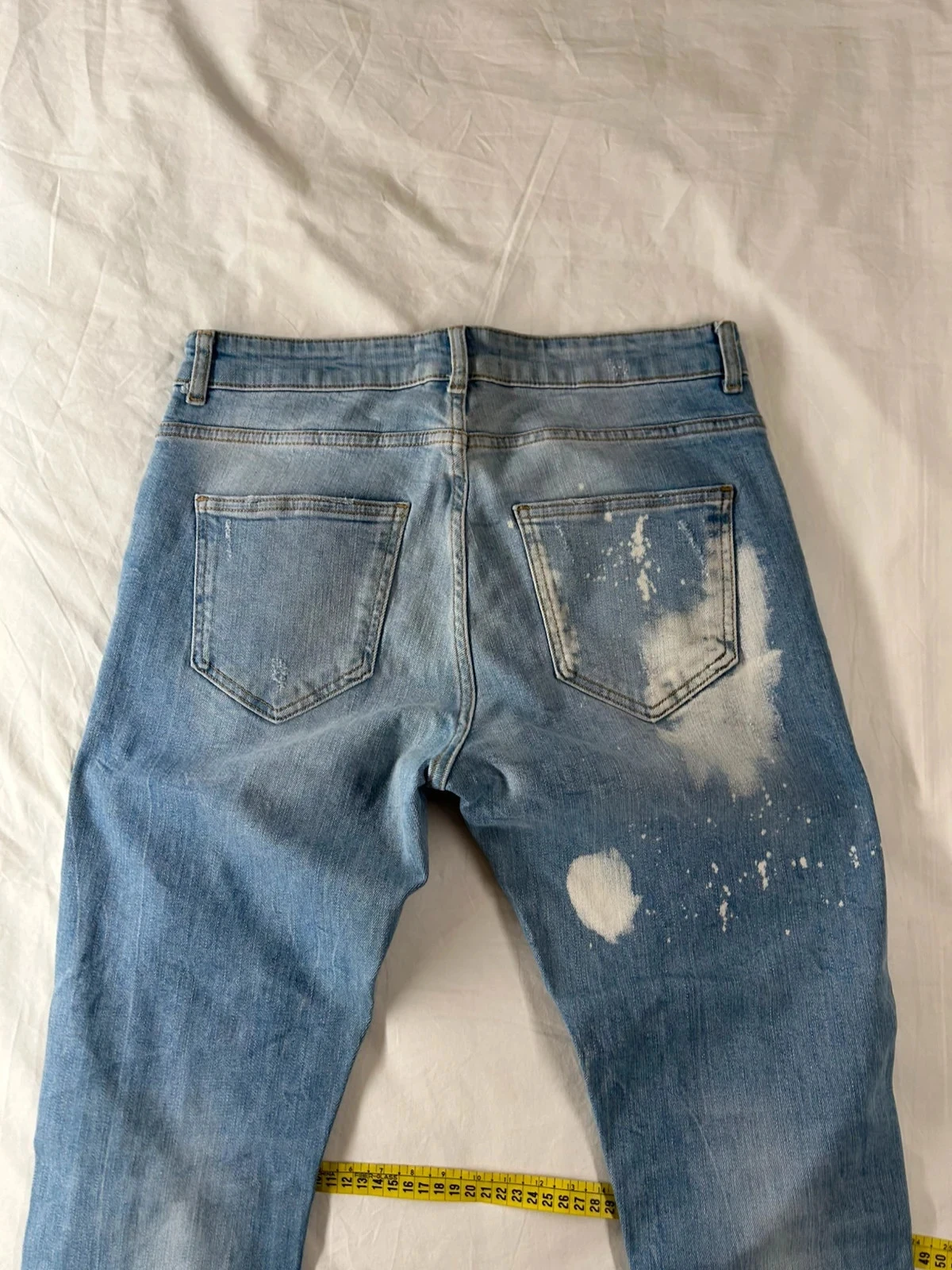 Light blue distressed Zara jeans – photo 12